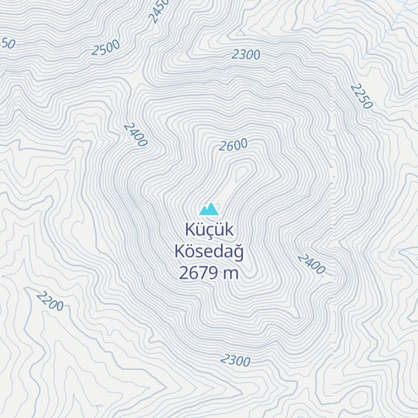 Map of Küçük Kösedağ