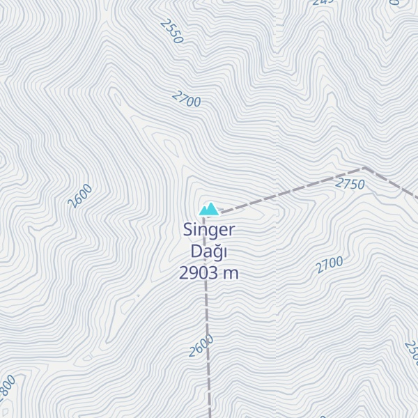 Map of Singer Dağı