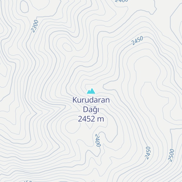 Map of Kurudaran Dağı