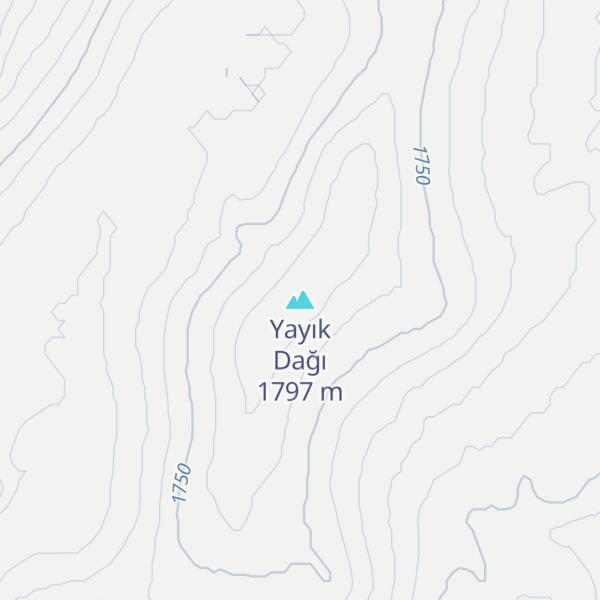 Map of Yayık Dağı