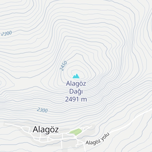 Map of Alagöz Dağı