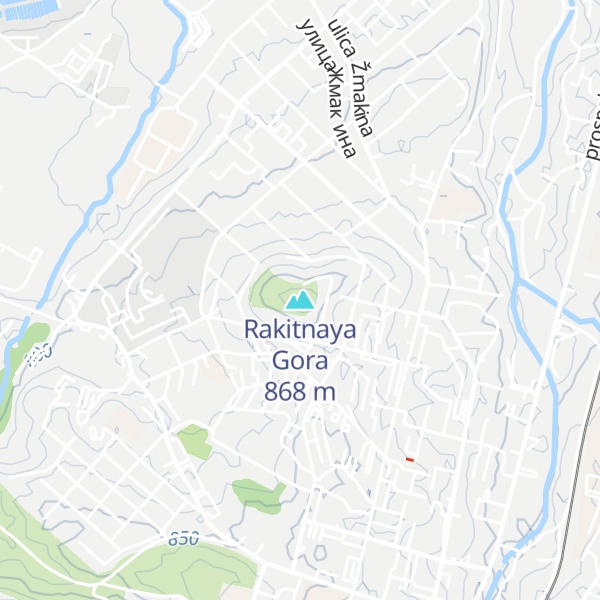 Map of Rakitnaya Gora