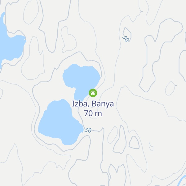 Map of Izba, Banya