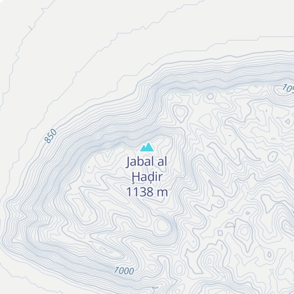 Map of Jabal al Ḩaḑir