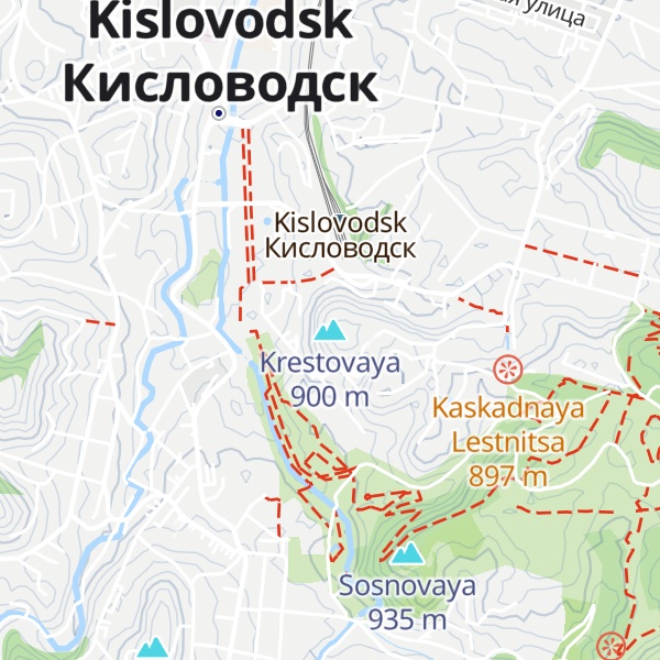 Map of Krestovaya