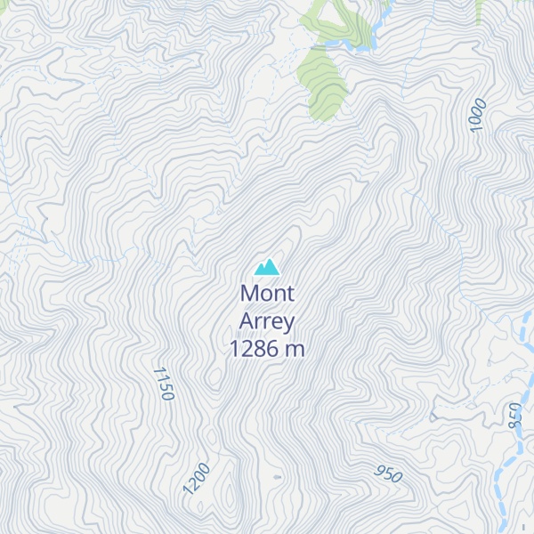 Map of Mont Arrey
