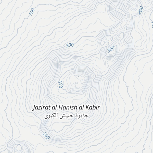 Map of Great Hanish Peak