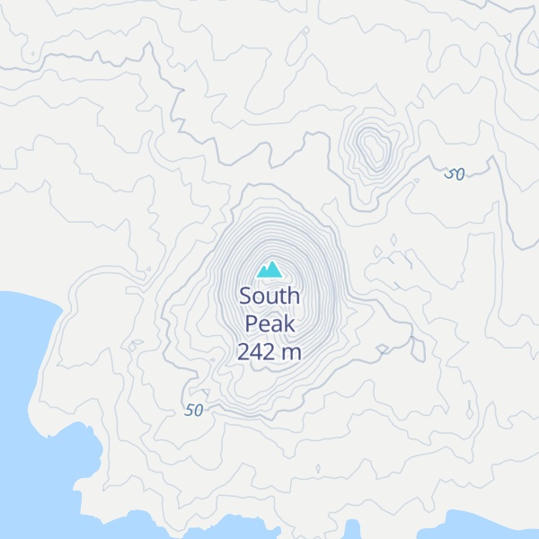 Map of South Peak