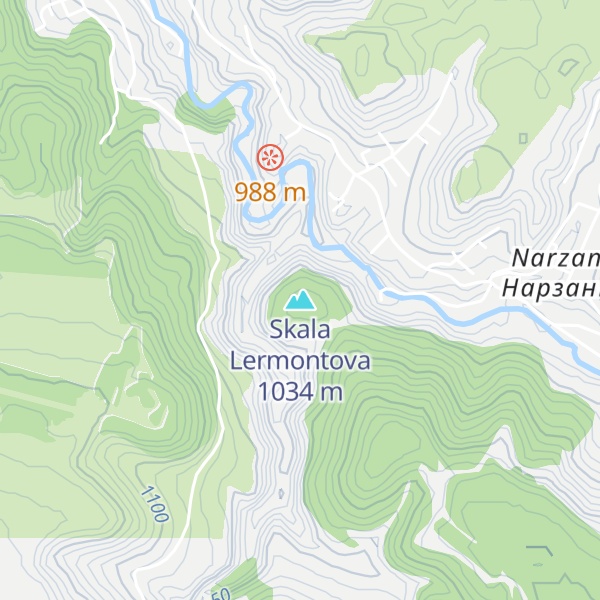 Map of Skala Lermontova