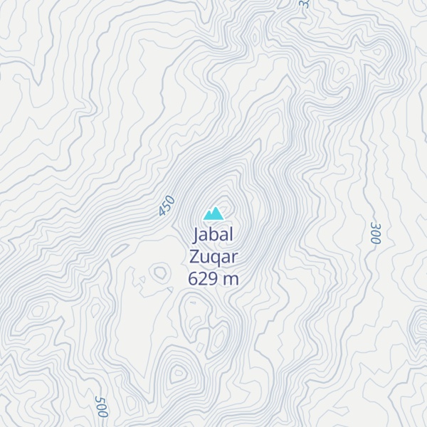 Map of Jabal Zuqar