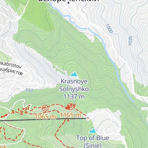 Map of Krasnoye Solnyshko