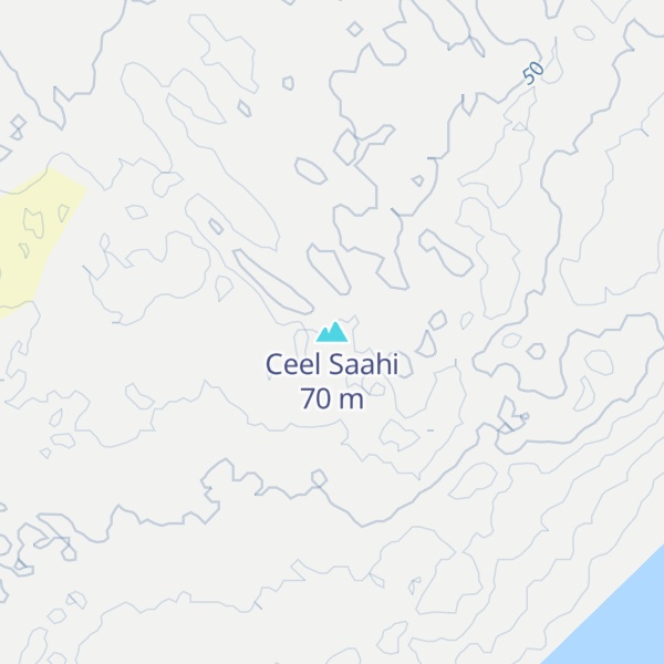 Map of Ceel Saahi