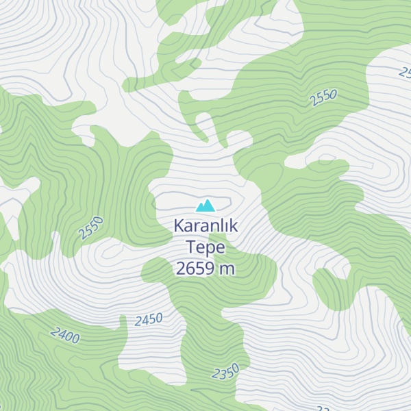 Map of Karanlık Tepe