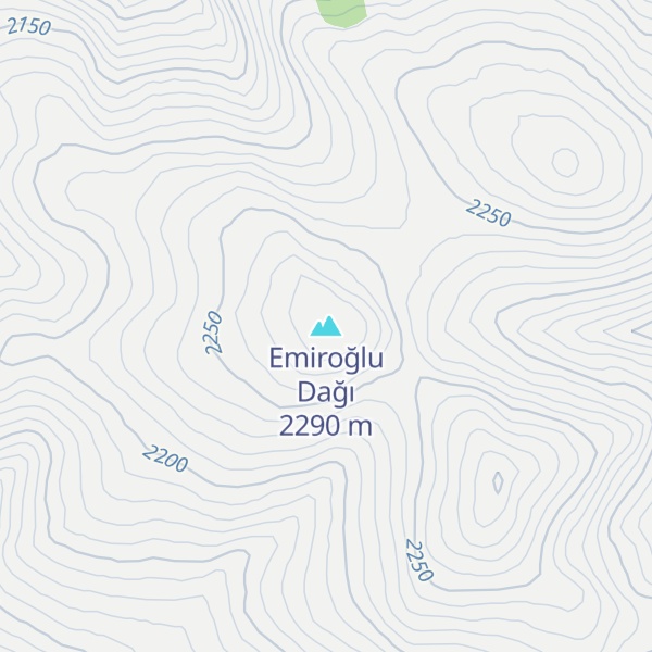 Map of Emiroğlu Dağı