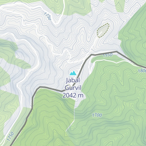 Map of Jabal Gurvil