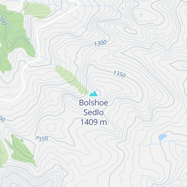 Map of Bolshoe Sedlo