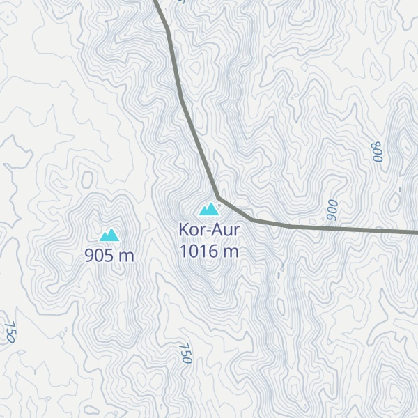 Map of Kor-Aur