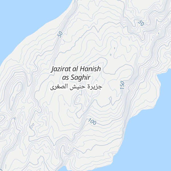 Map of Little Hanish Peak