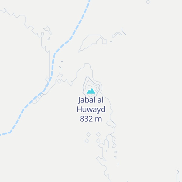 Map of Jabal al Huwayd