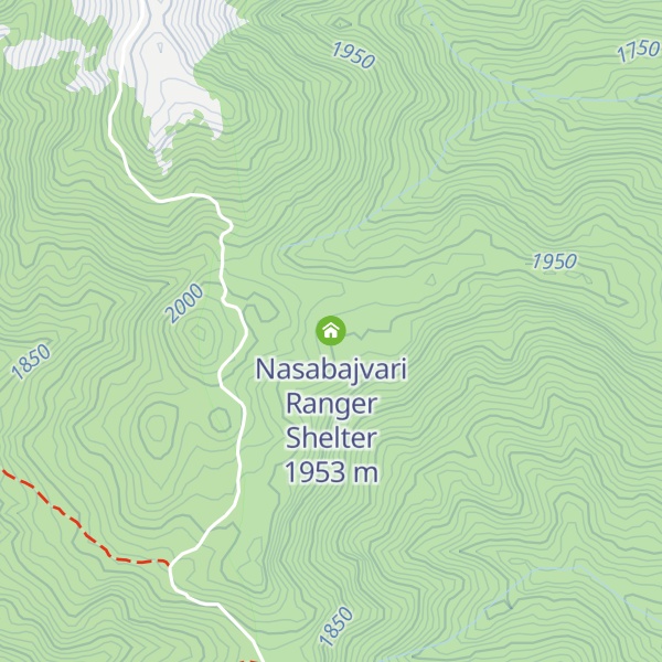 Map of Nasabajvari Ranger Shelter