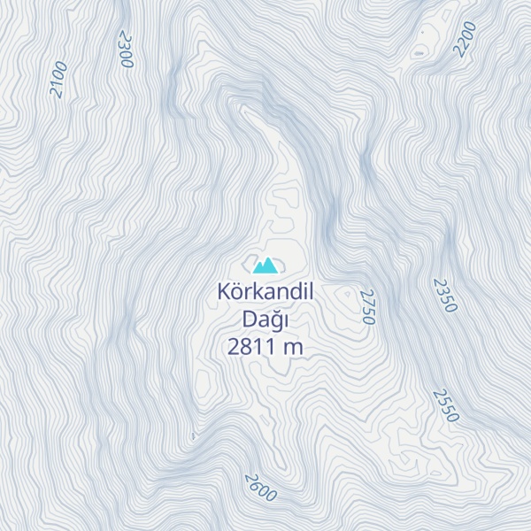 Map of Körkandil Dağı