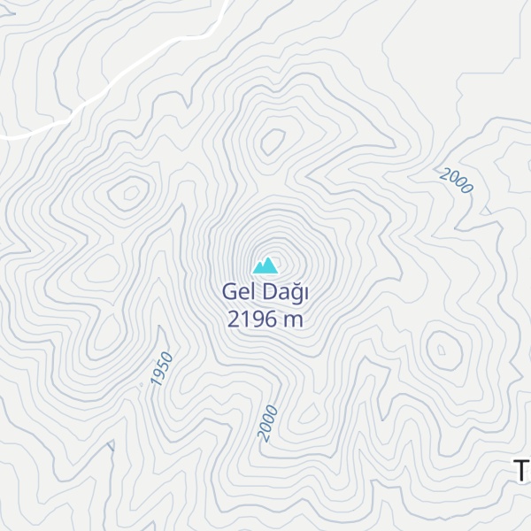 Map of Gel Dağı