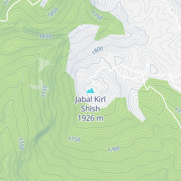 Map of Jabal Kirī Shīsh