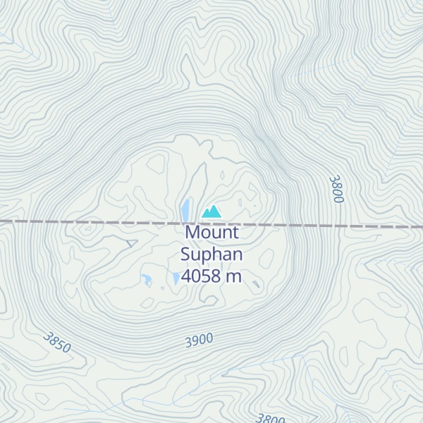 Map of Mount Suphan