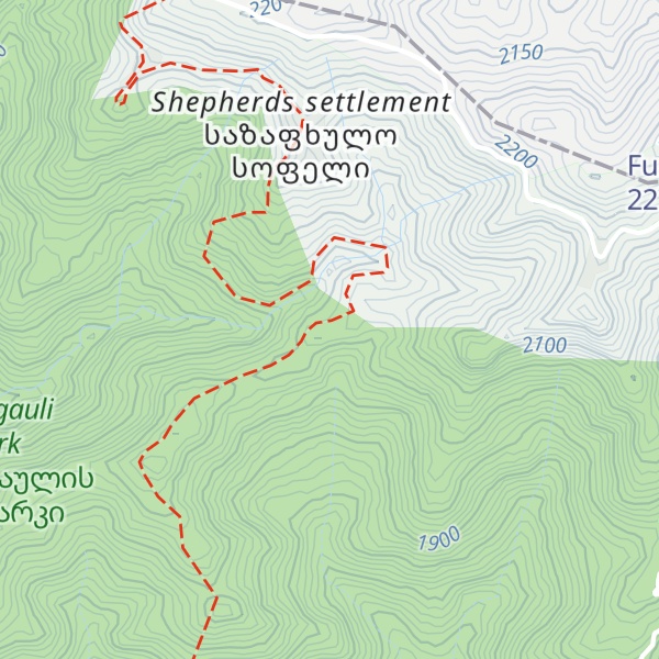 Map of Zekari Tourist Shelter