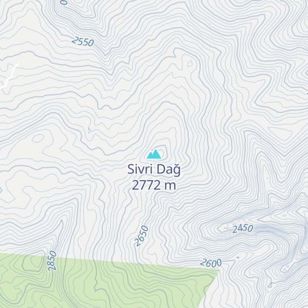 Map of Sivri Dağ