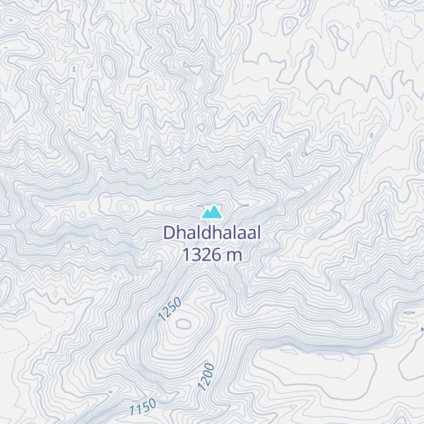 Map of Dhaldhalaal