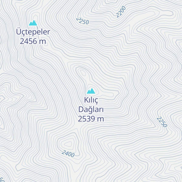 Map of Kılıç Dağları