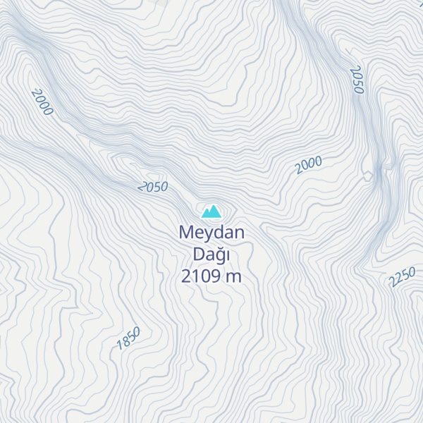 Map of Meydan Dağı