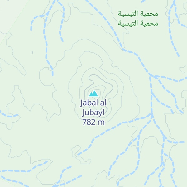 Map of Jabal al Jubayl