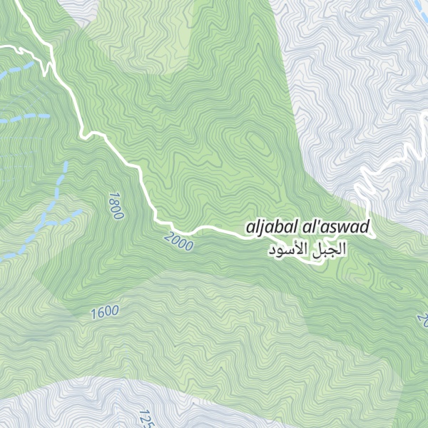 Map of Aljabal al'aswad