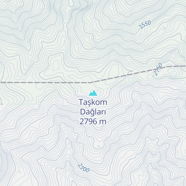 Map of Taşkom Dağları