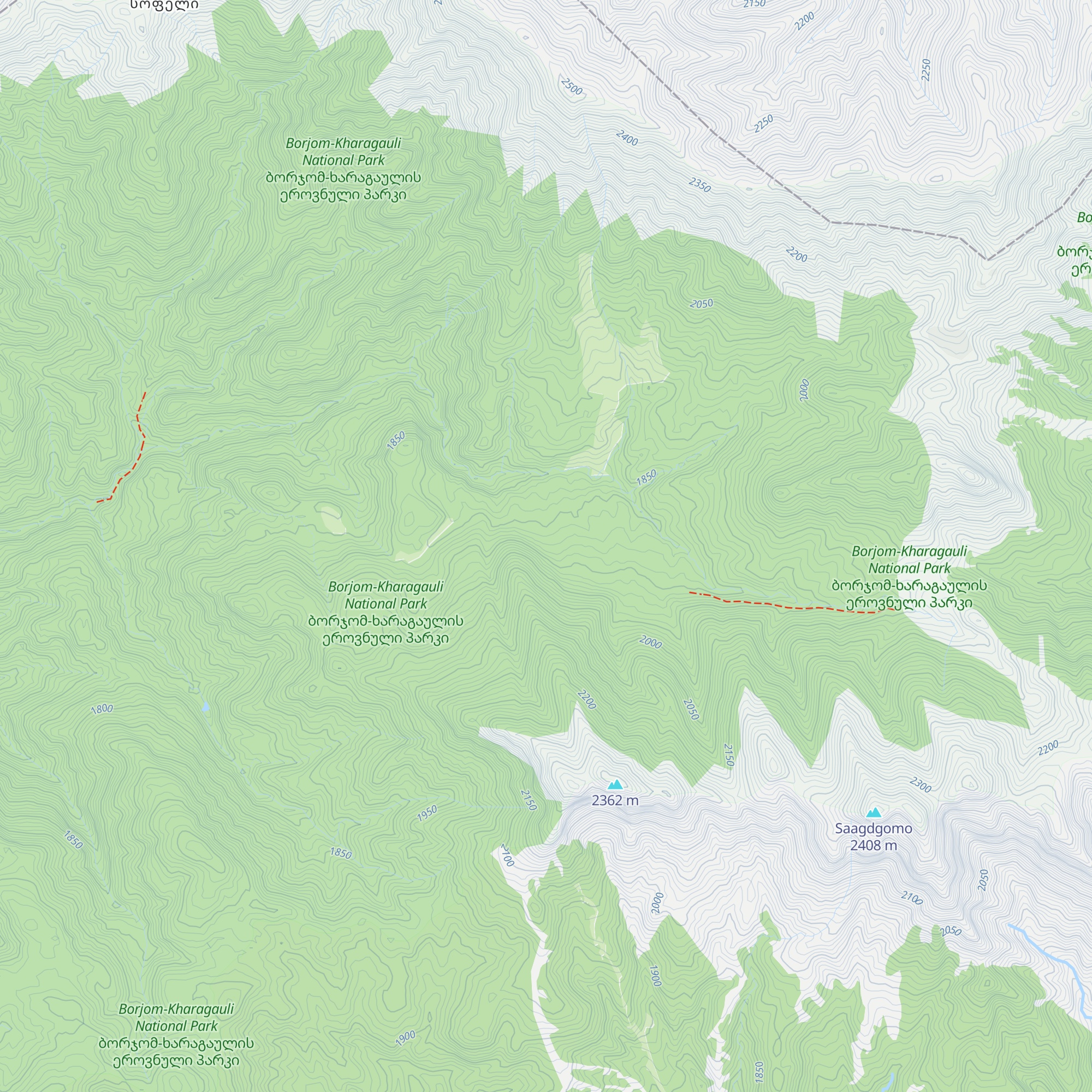 Makhvilio Tourist Shelter map
