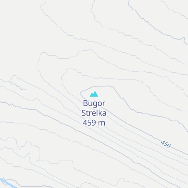 Map of Bugor Strelka
