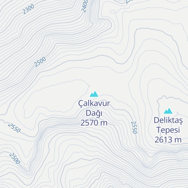 Map of Çalkavur Dağı