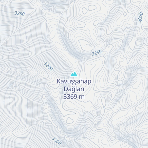 Map of Kavuşşahap Dağları