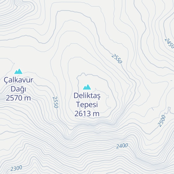 Map of Deliktaş Tepesi
