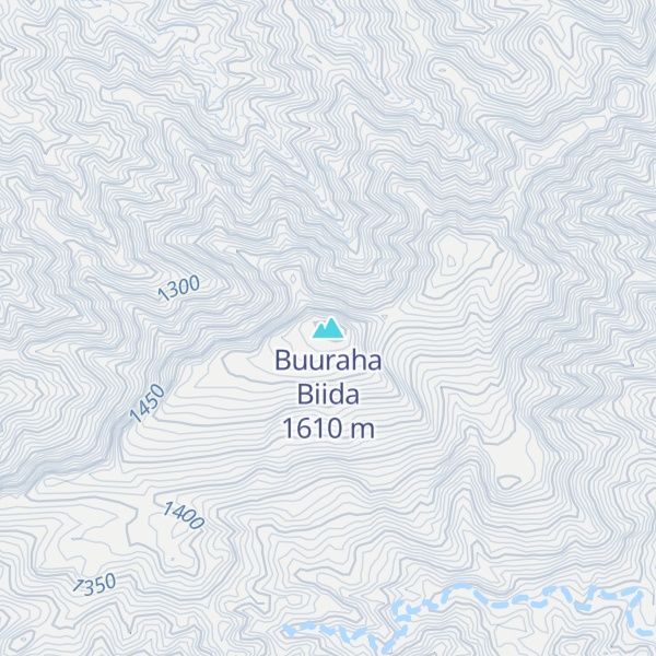 Map of Buuraha Biida