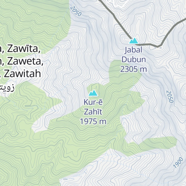 Map of Kur-ē Zahīt