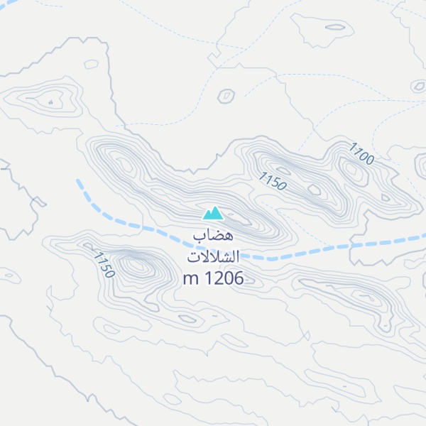 Map of هضاب الشلالات
