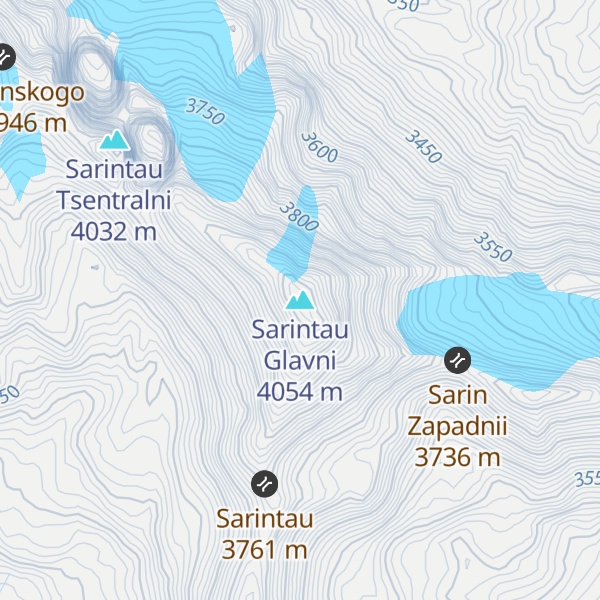 Map of Sarintau Glavni
