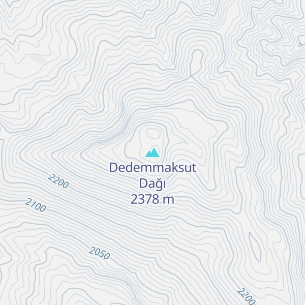 Map of Dedemmaksut Dağı