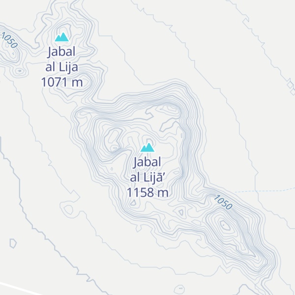 Map of Jabal al Lijā’