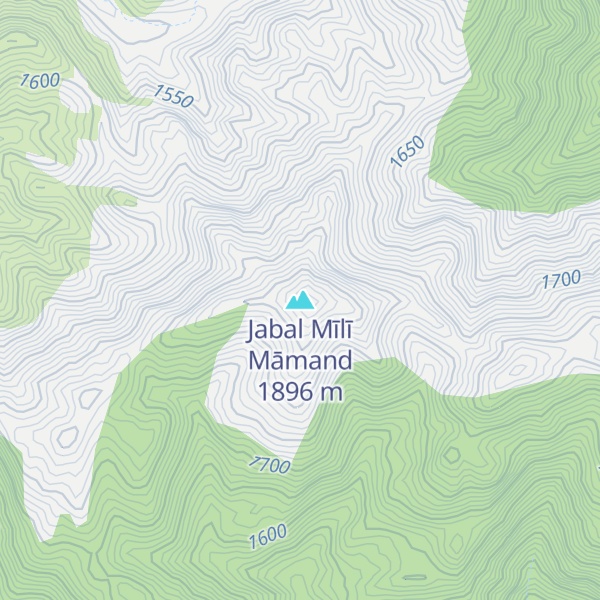 Map of Jabal Mīlī Māmand