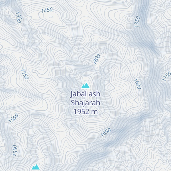 Map of Jabal ash Shajarah