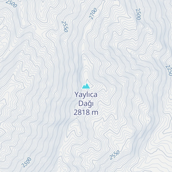 Map of Yaylıca Dağı